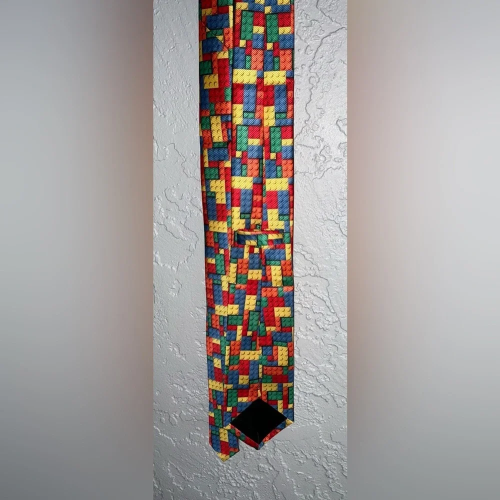 Colorful Block Pattern Tie- 57